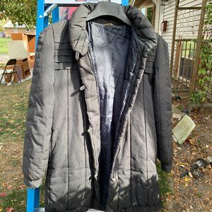 Black Vintage Puffer Coat - OBO